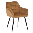 Large Cushion Luxury Velvet Restaurant Chairs Custom Dining Room Chairs