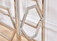 Luxury Glass Top Metal Console Table