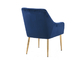 Velvet Seat 68cm Modern Accent Chair With Chrome Mtal Leg